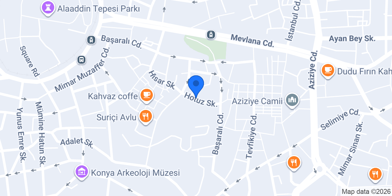 Tarihi Çini Ali Köftecisi konumu