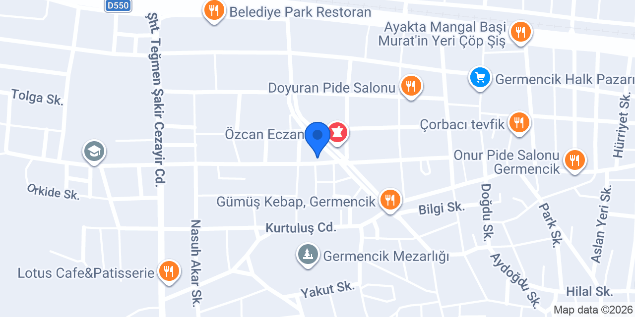 Toksözlü Eczanesi konumu