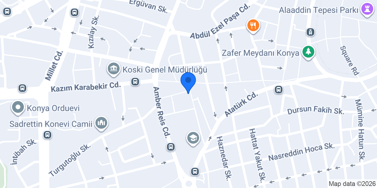 KONYA ZAFER İŞLER KİTABEVLERİ konumu