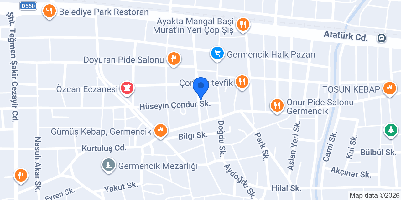 Akasya Pide Çorba & Kebap Salonu konumu