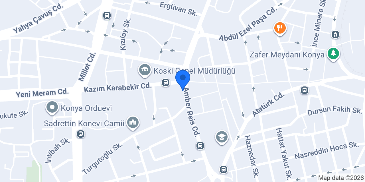 FuzulEv Konya Meram Şube konumu