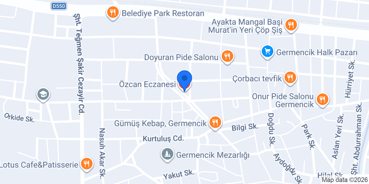 Özcan Eczanesi konumu