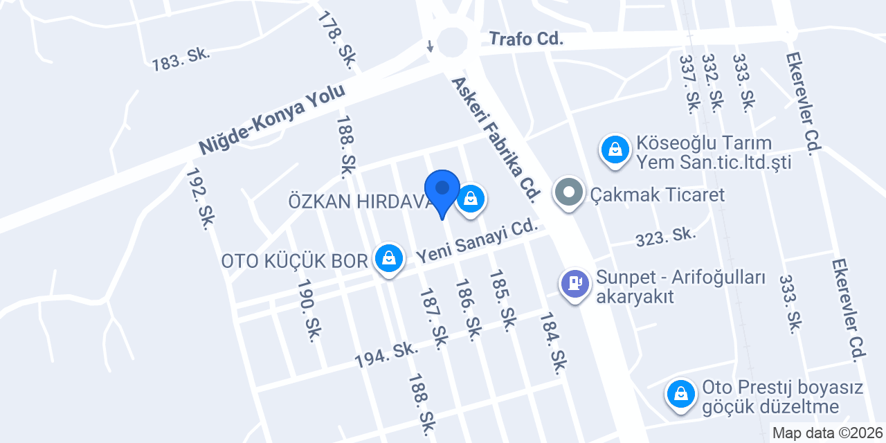 ÖNCÜ OTO KAPORTA & BOYA konumu