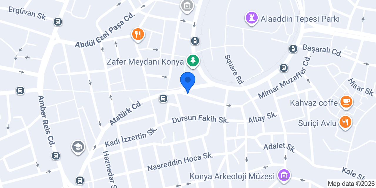 Şehrin Optik ve Saat konumu