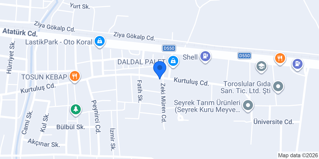 ÇOLAKOĞLU TARIM ÜRÜNLERİ TİCARETİ konumu