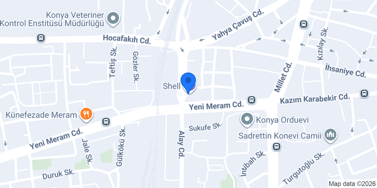 Konya 2. El Çıkma Lastik Alım Satım konumu