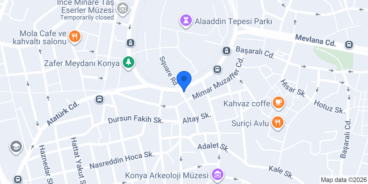 Konya Kurtuluş Kilisesi konumu