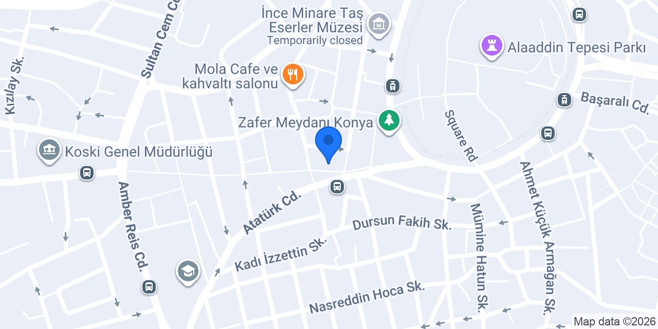 Hattat Hüseyin Zafer Şubesi konumu