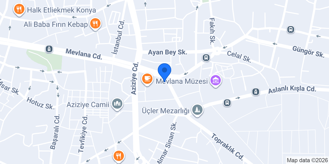 Mevlana Restaurant konumu