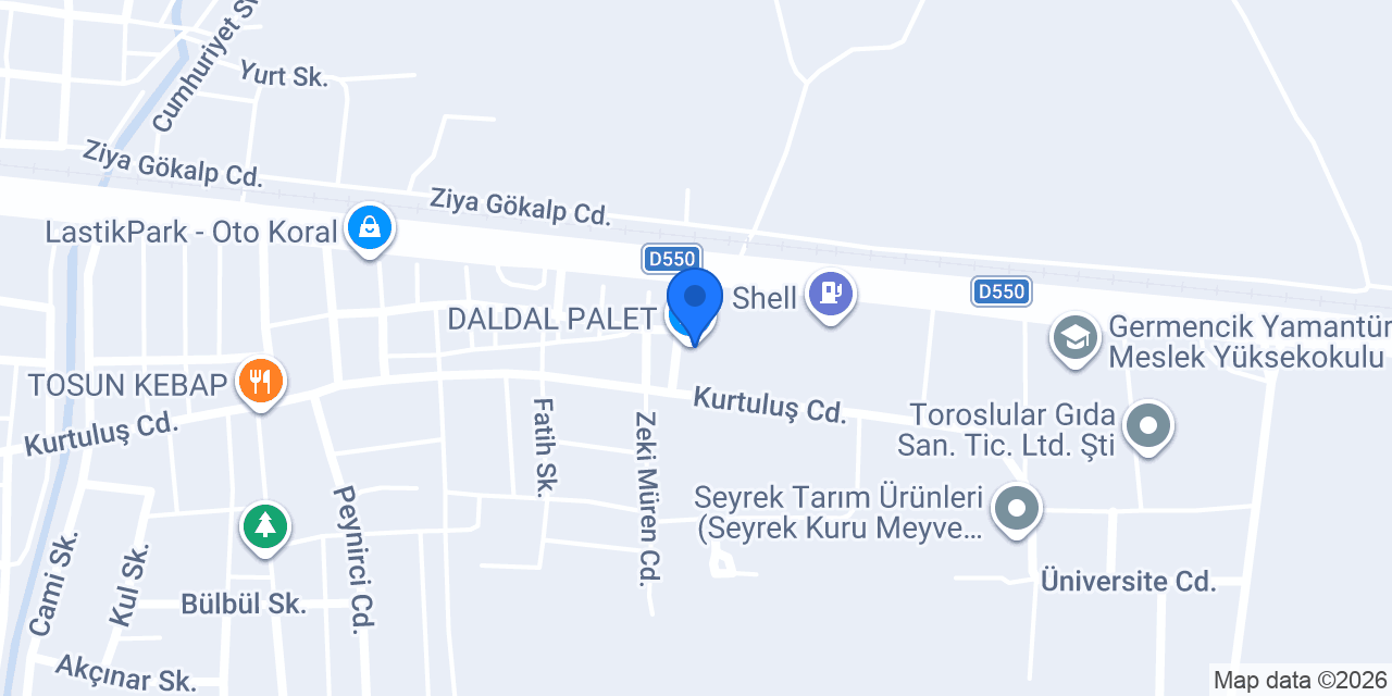 DALDAL PALET konumu
