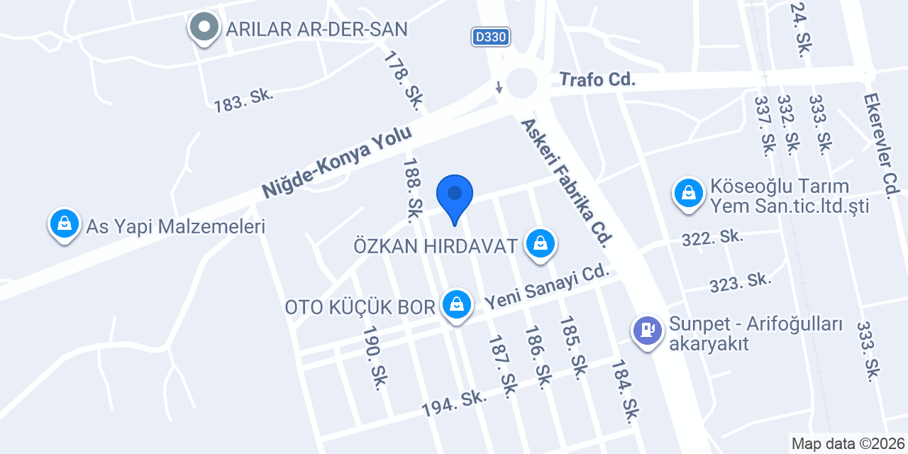 İlbey Oto Yedek Parça konumu