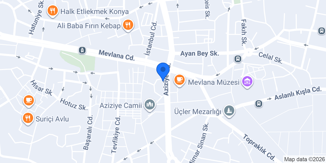 Mevlevi Hotel konumu