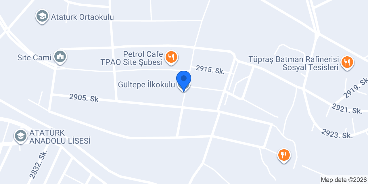 Gültepe İlkokulu konumu