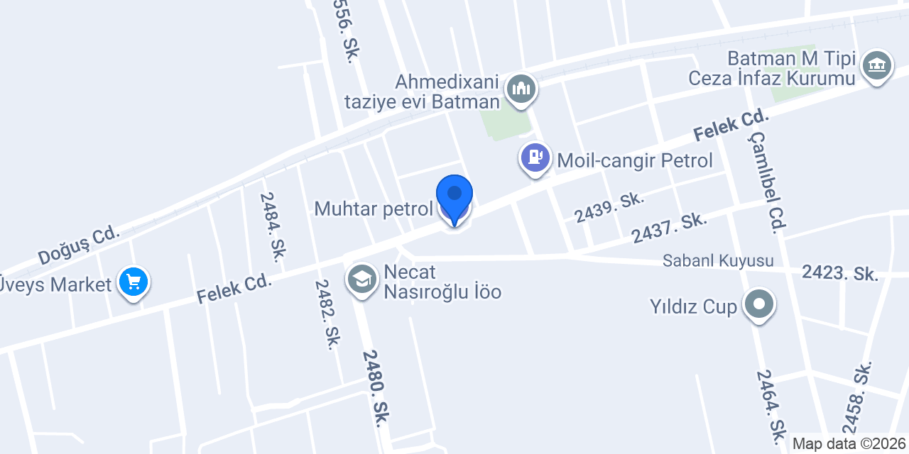 Muhtar petrol konumu