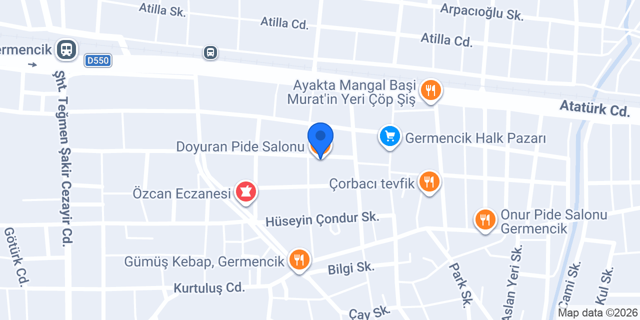 Doyuran Pide Salonu konumu