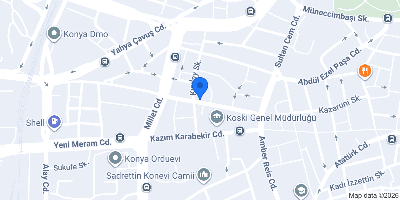 Ardıç Kitabevi Konya konumu