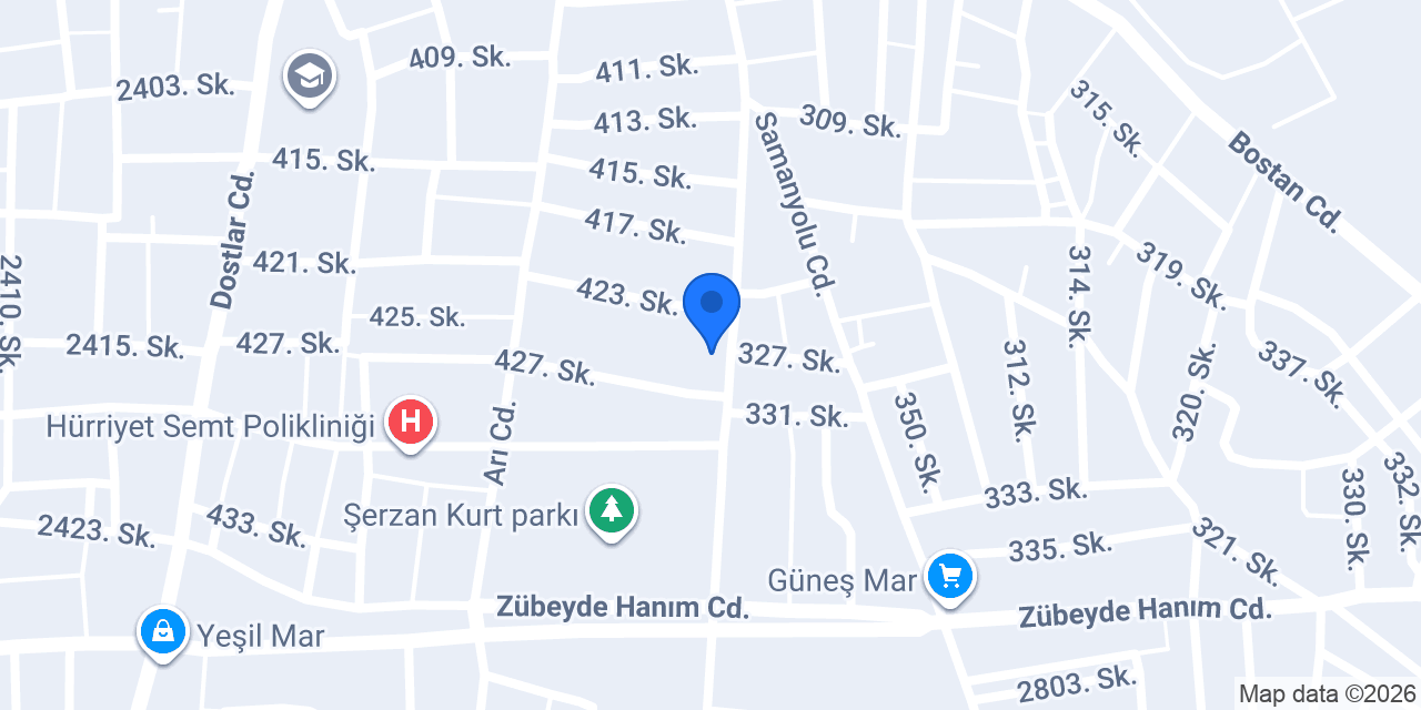 Bersan Mobilya konumu