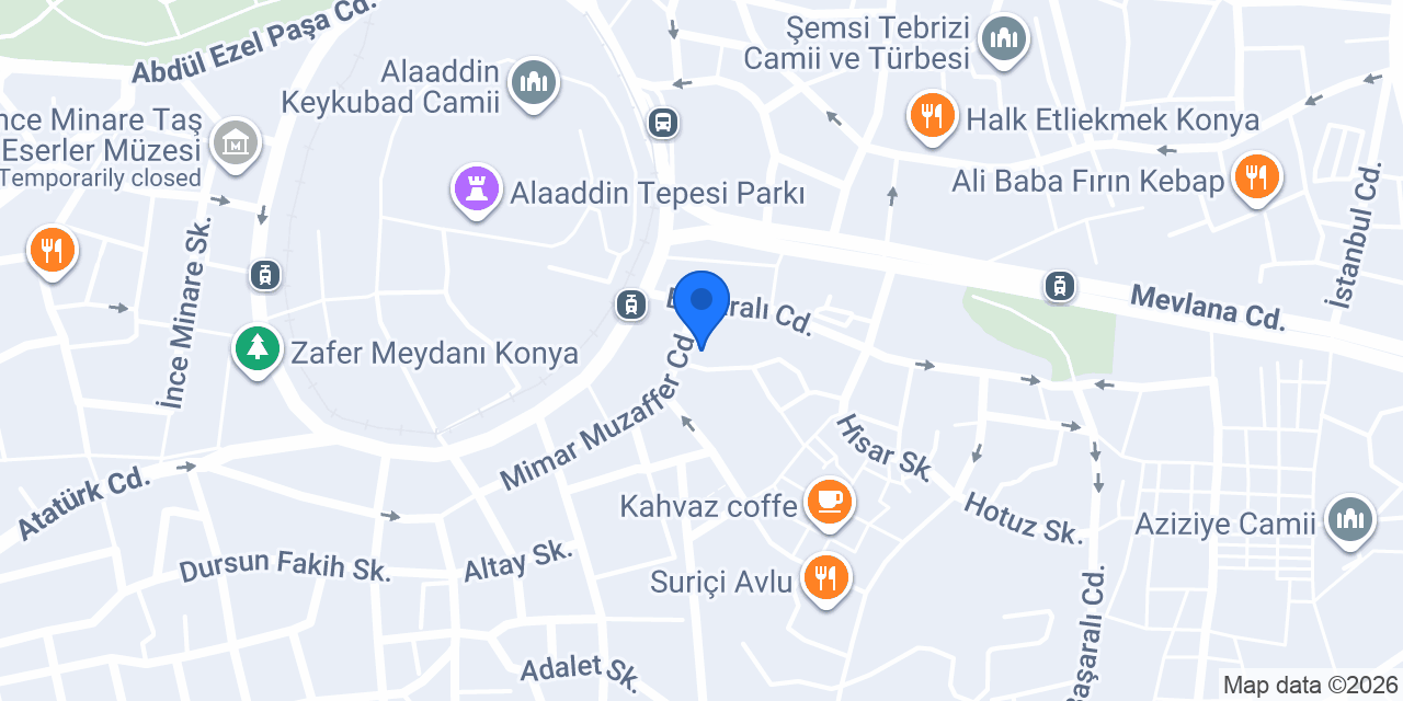 Konya / Tercih Kitabevi & Sahaf konumu