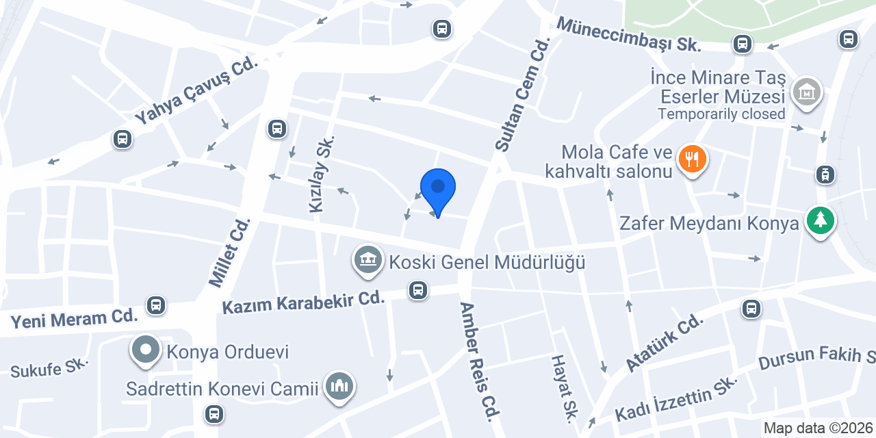 Konya Final Kurs Merkez konumu