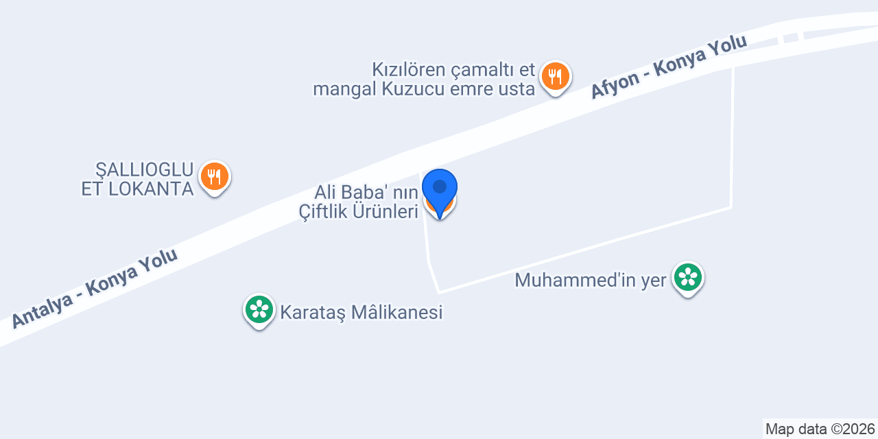 Ali Baba' nın Çiftlik Ürünleri konumu