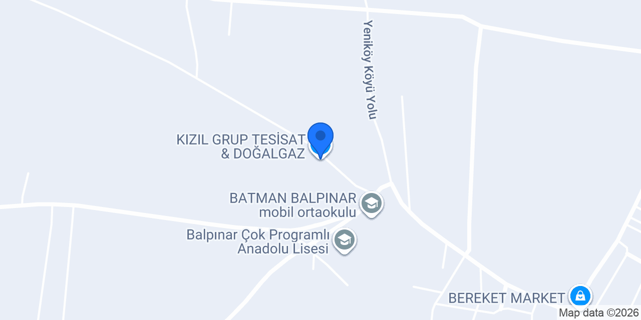 KIZIL GRUP TESİSAT & DOĞALGAZ konumu