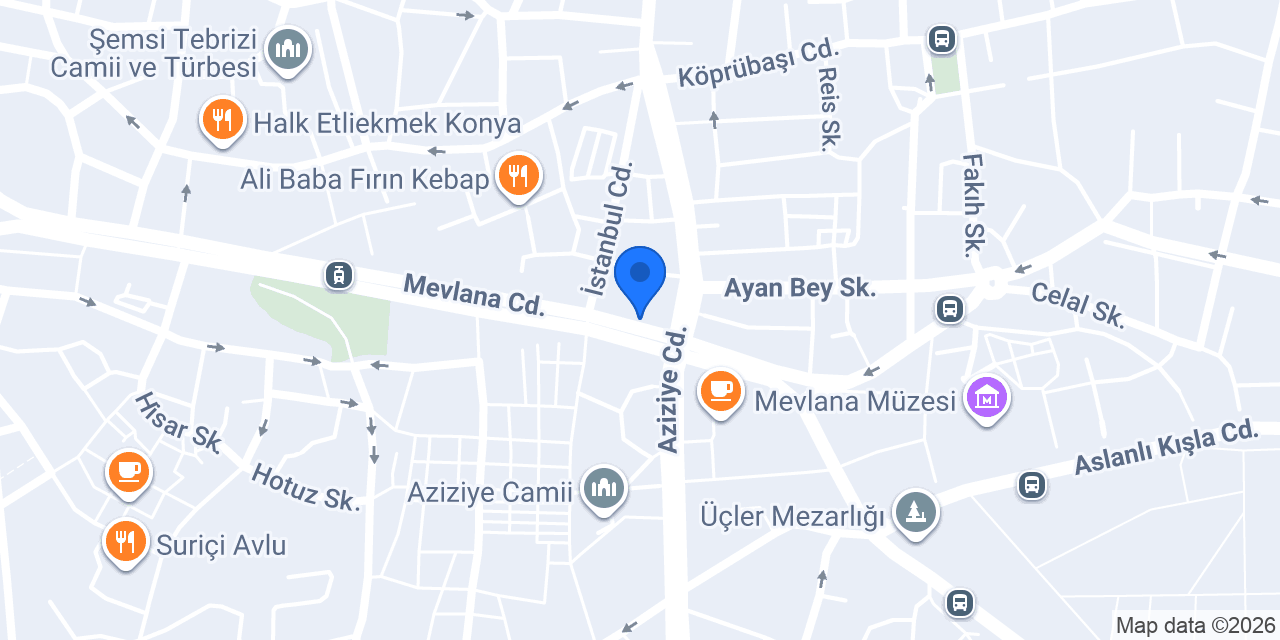Halkbank Konya Şubesi konumu
