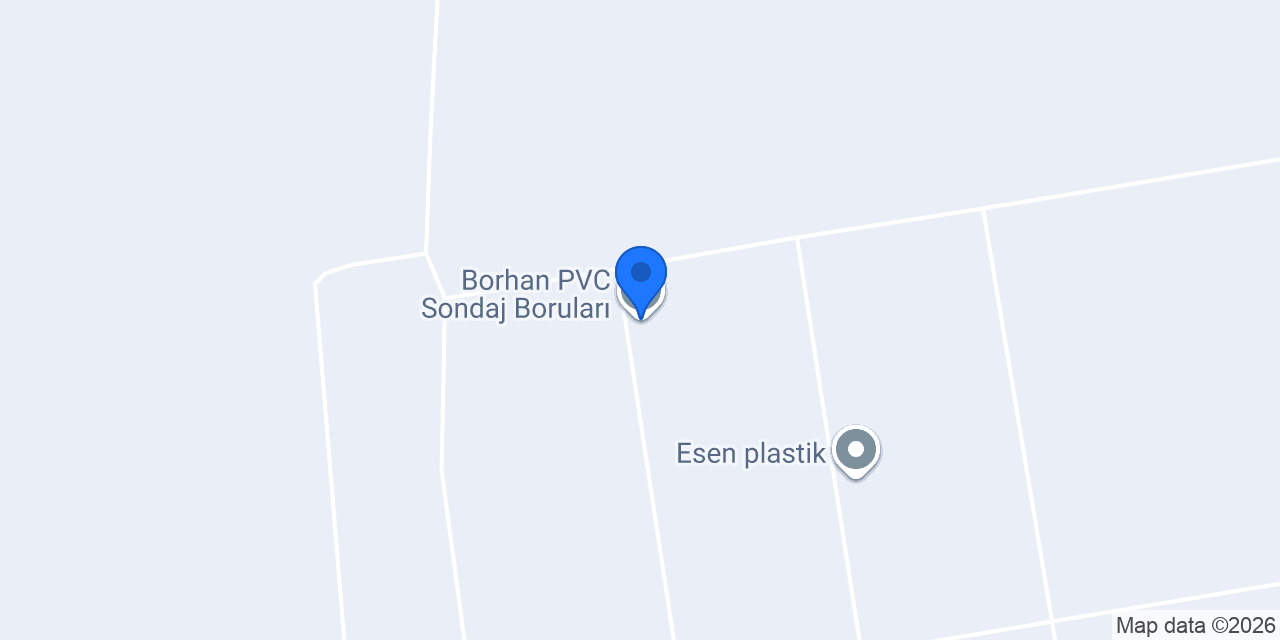 Borhan PVC Sondaj Boruları konumu