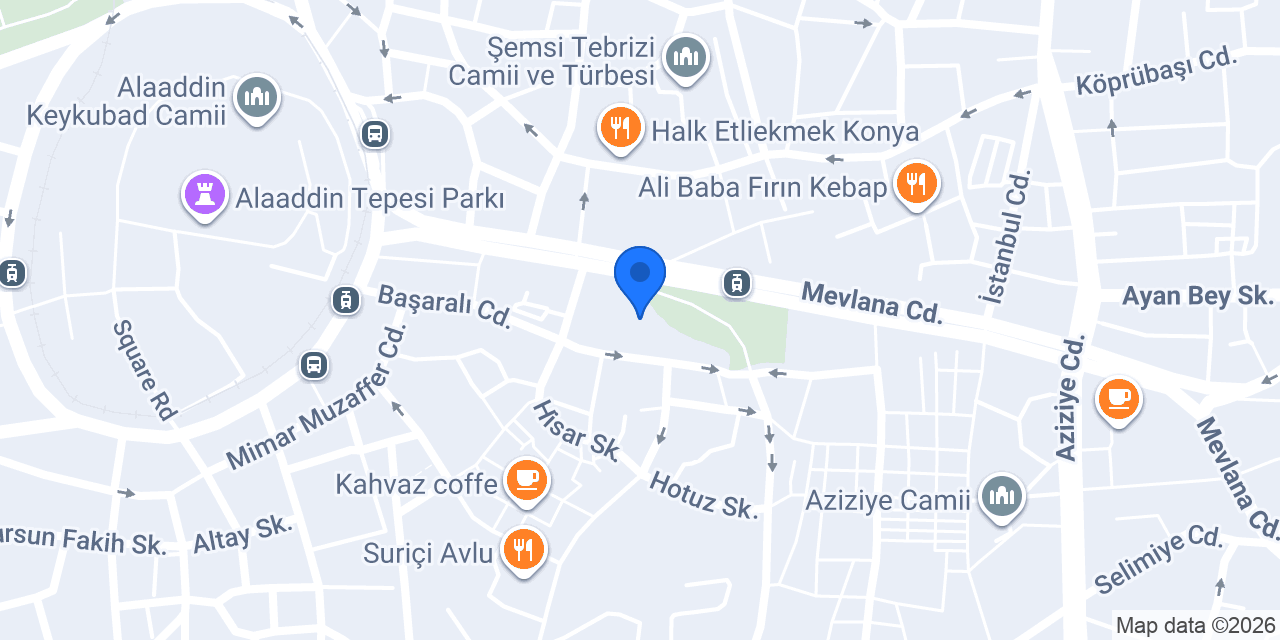 Ziraat Bankası Konya Şubesi konumu