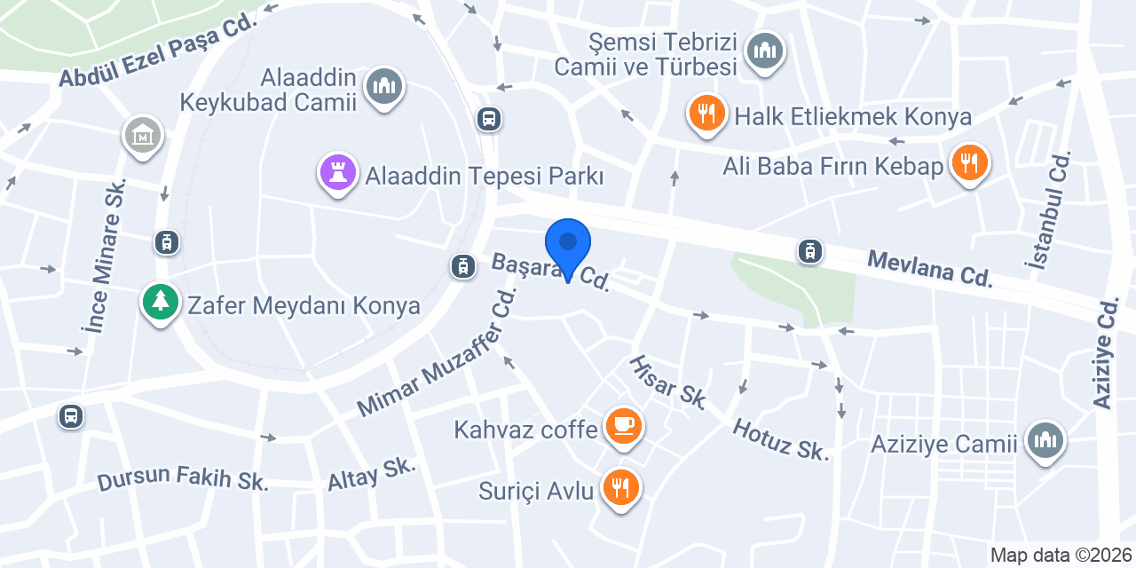 Meram Sürücü kursu konumu