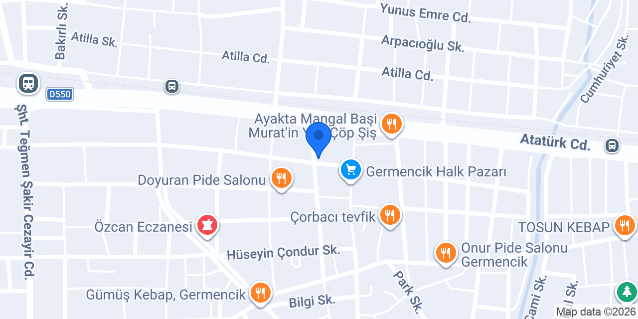 Çalışkan sıhhi tesisat konumu