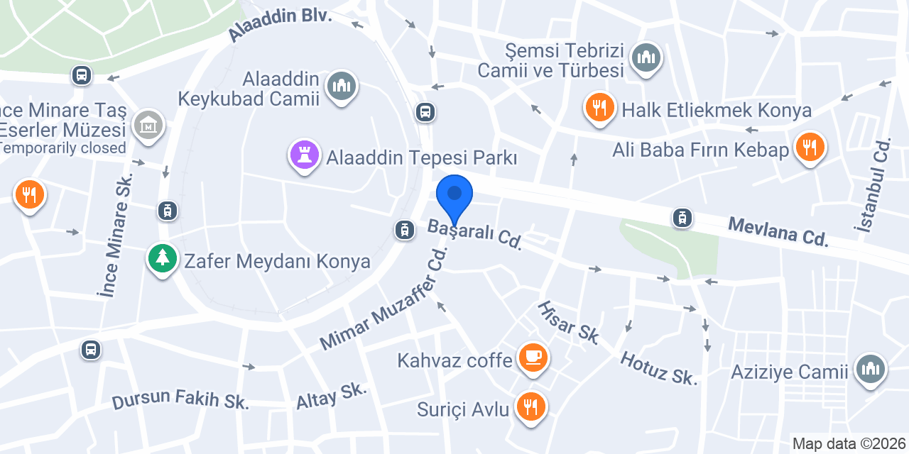 Farklı Kitabevi konumu