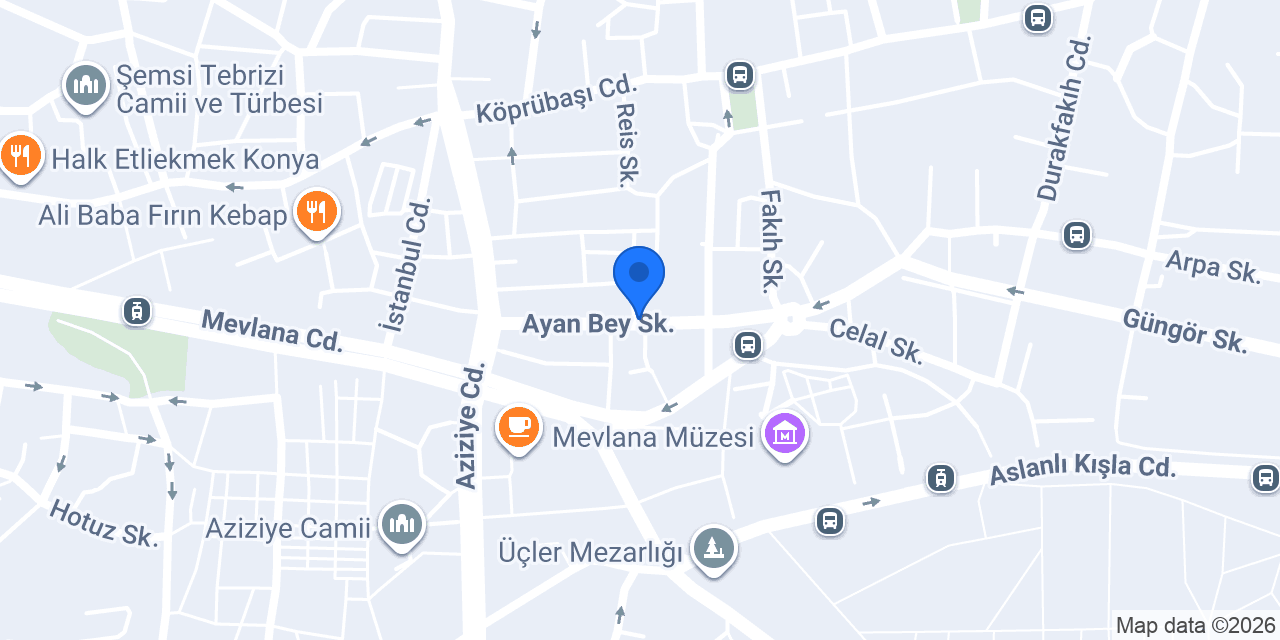 Konak Otel Konya konumu