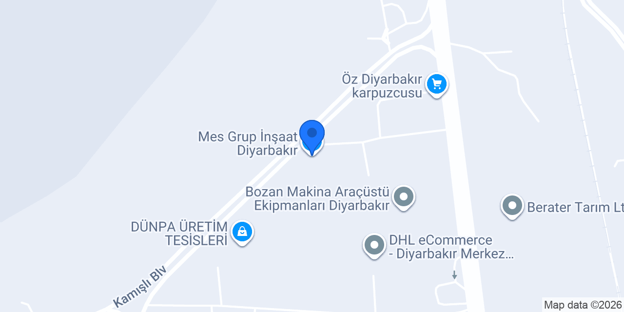 Mes Grup İnşaat Diyarbakır konumu
