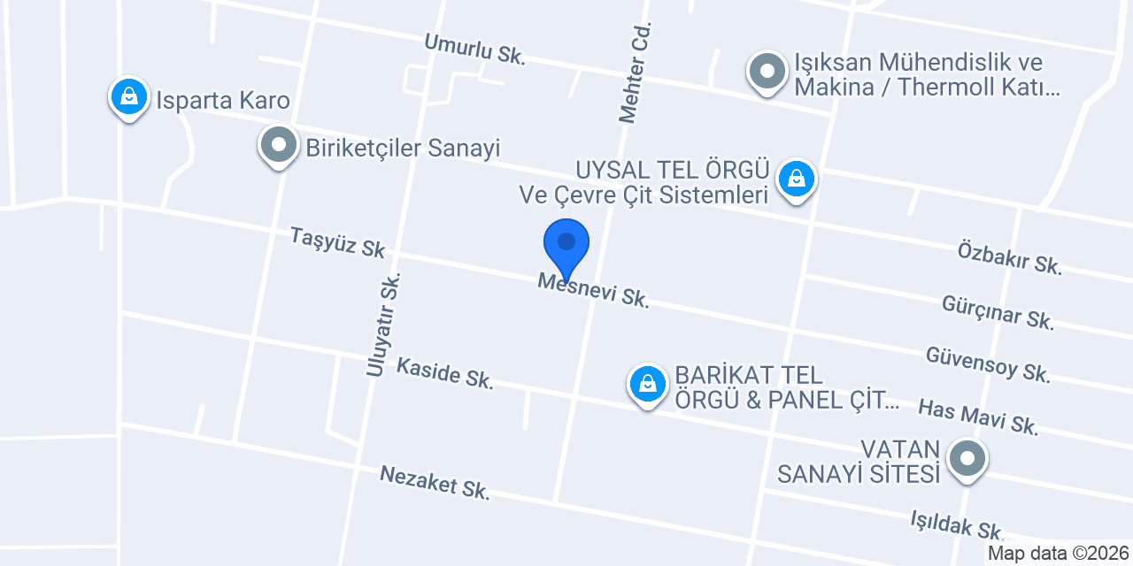 MÖZTEL TEL İMALAT LTD ŞTİ konumu