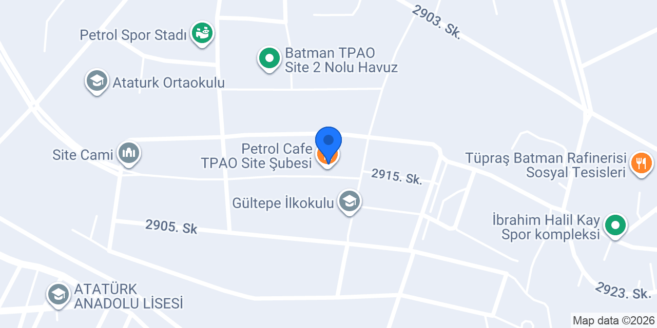 Petrol Cafe T.P.A.O Site Şubesi konumu