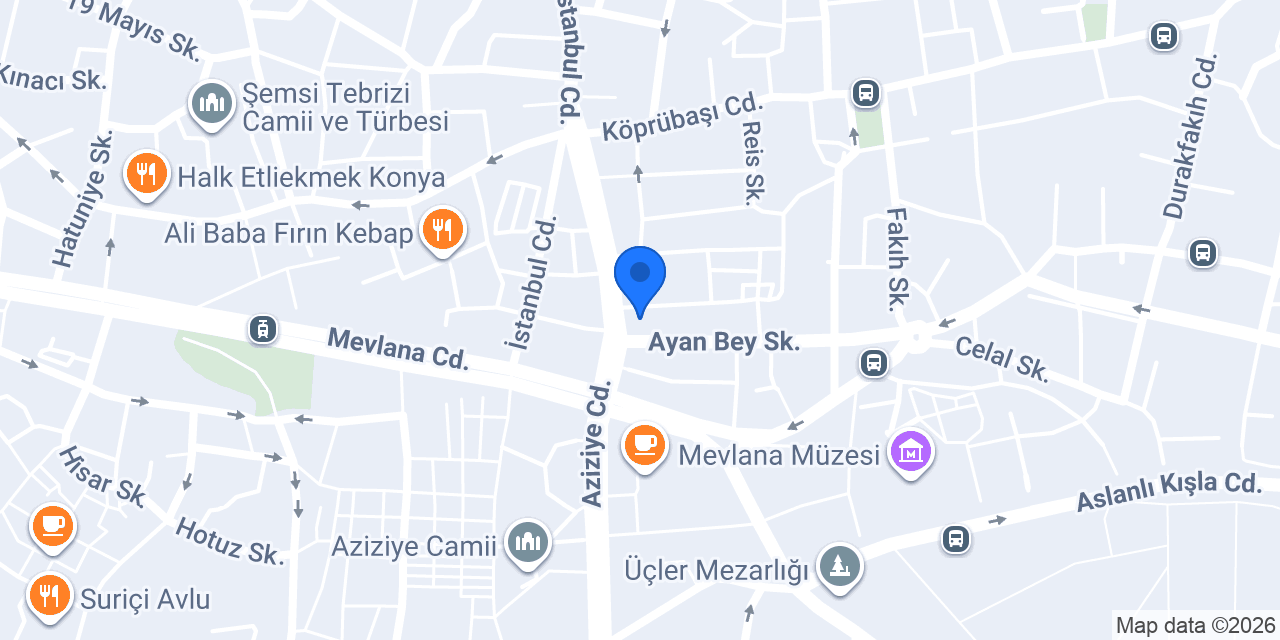 Şener Optik konumu