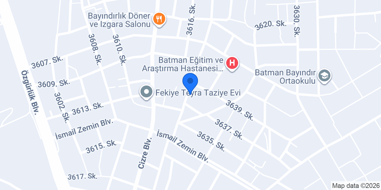 SARAY HALI YIKAMA konumu