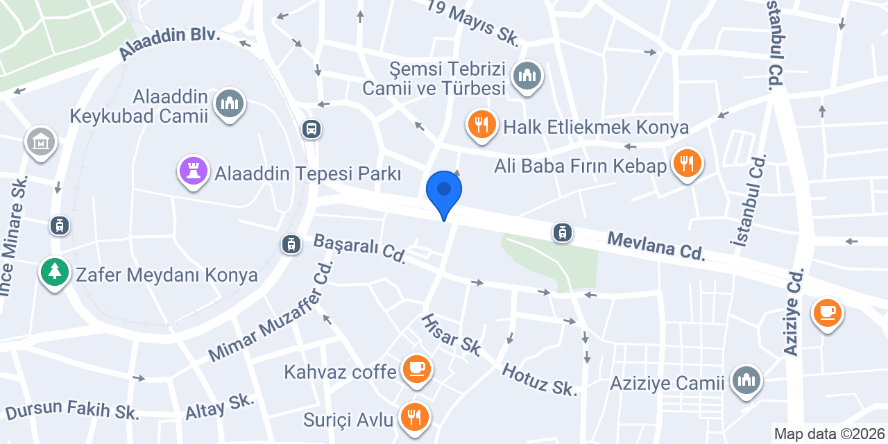 Emlak Katılım Konya Şubesi konumu