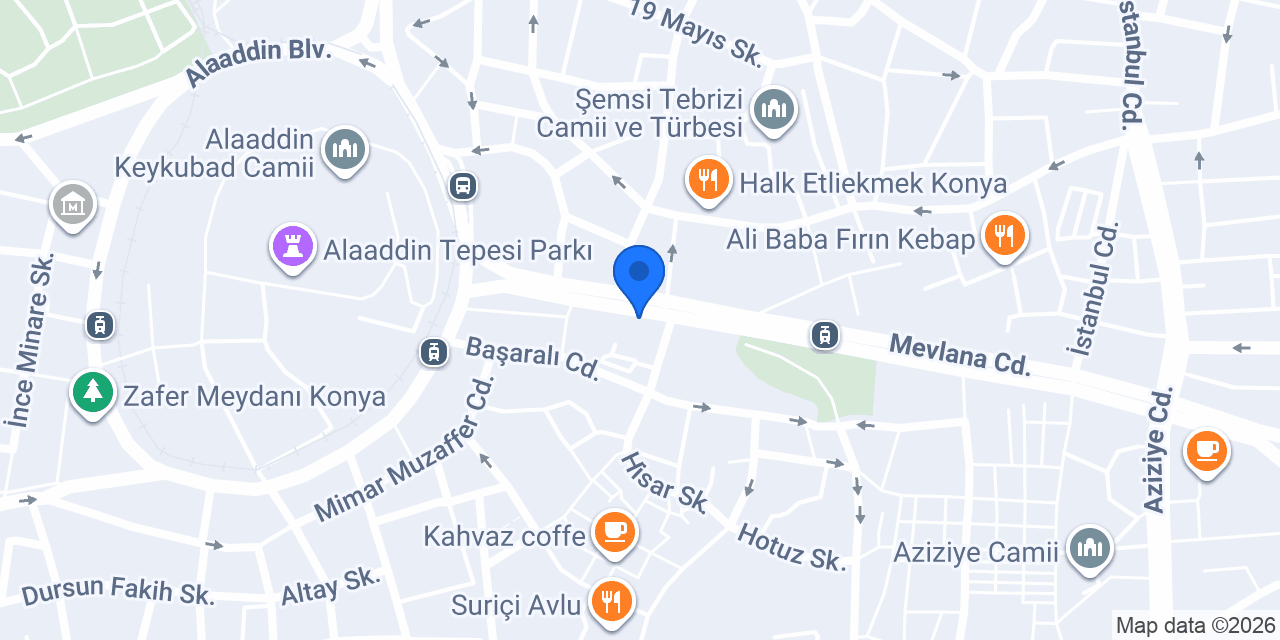 Çizgi Döviz Konya Şube konumu