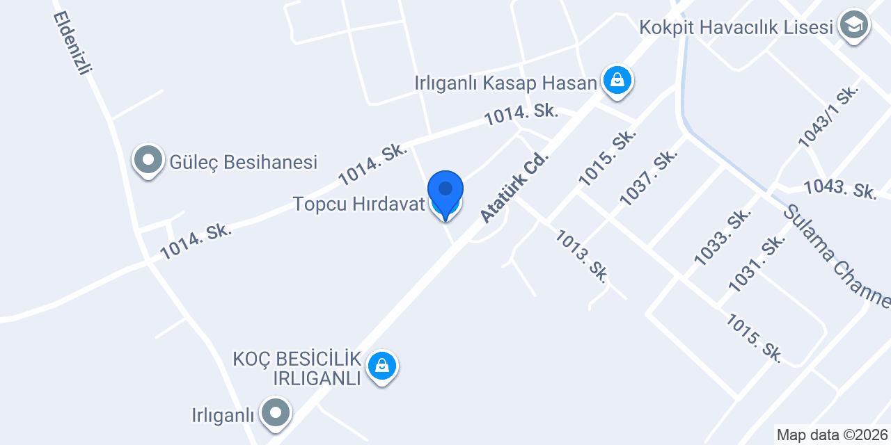 Topcu Hırdavat konumu