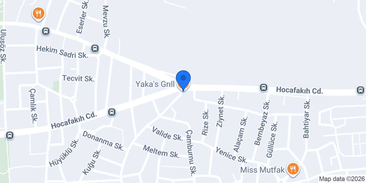 Yaka's Grıll konumu