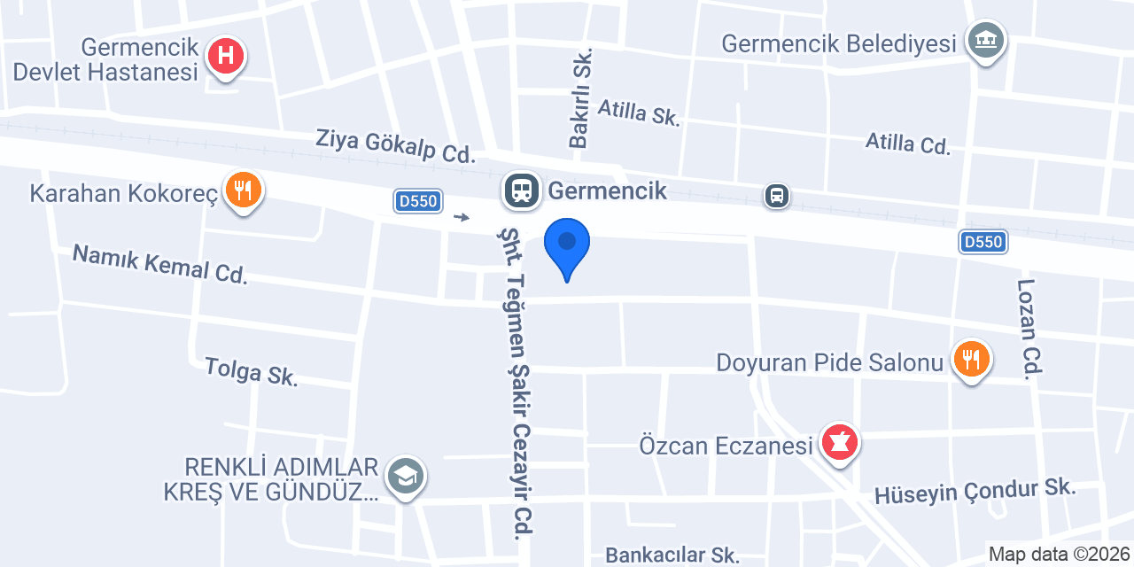 Ortaklar Polis Merkezi Amirliği konumu