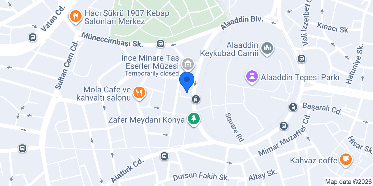 Hattat Efendi Hediyelik konumu
