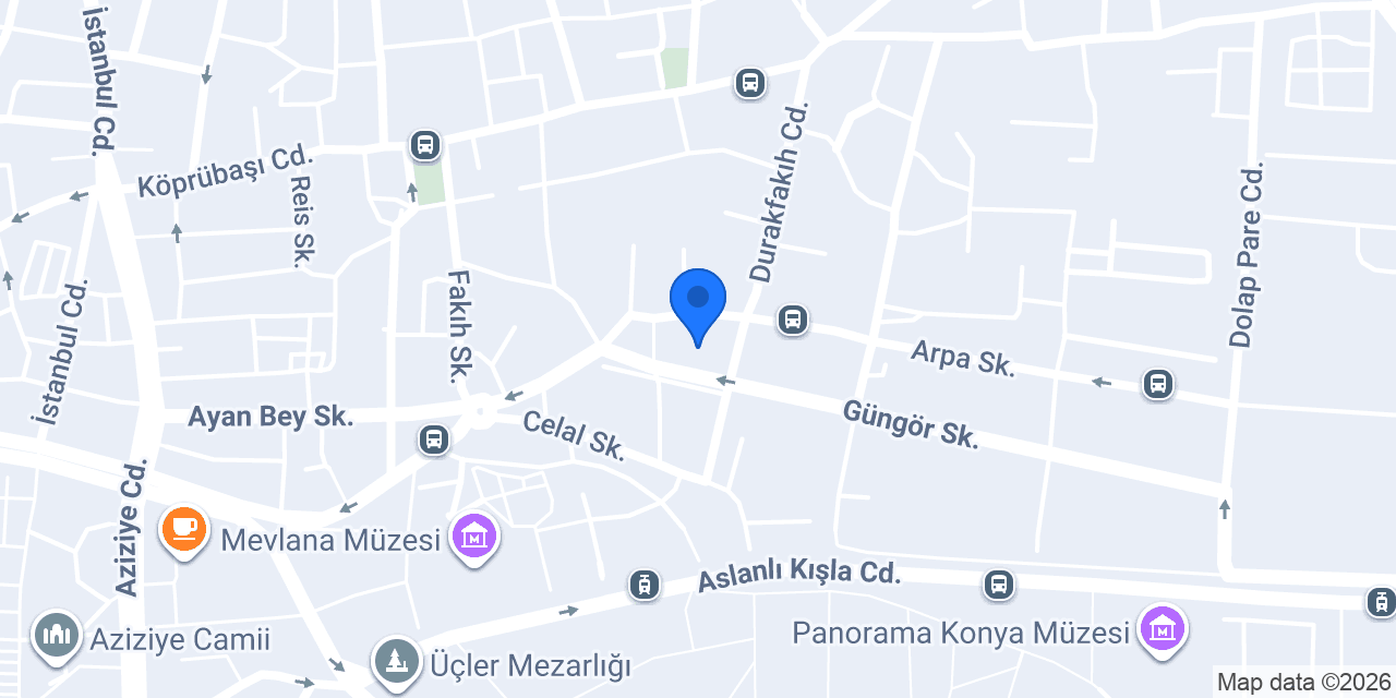 Konya Dervish Hotel konumu