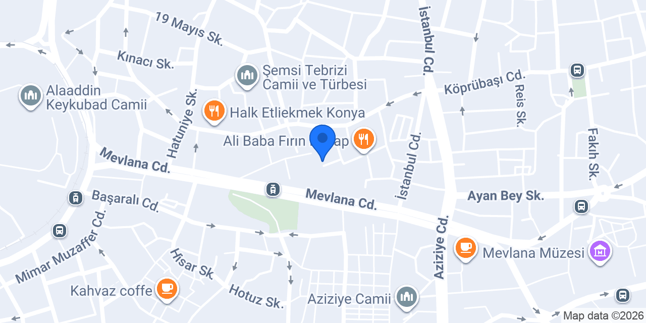 VakıfBank Konya Şubesi konumu