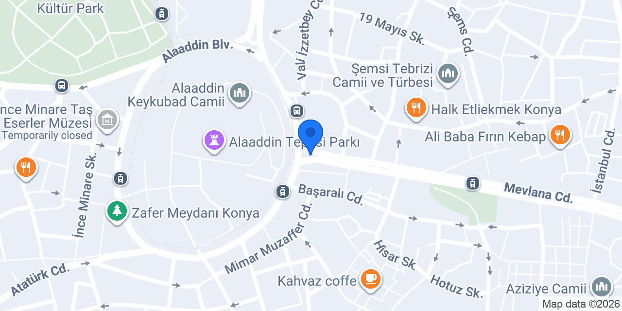 ZAFER TAKSİ Konya konumu