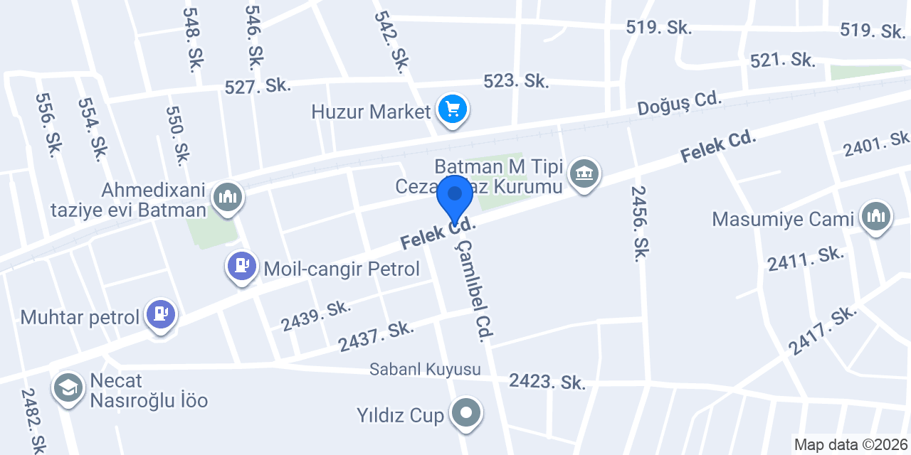 Özgül ekmek fırını konumu