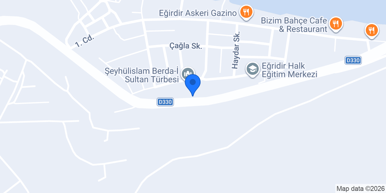 Eğirdir Huzur Evi konumu