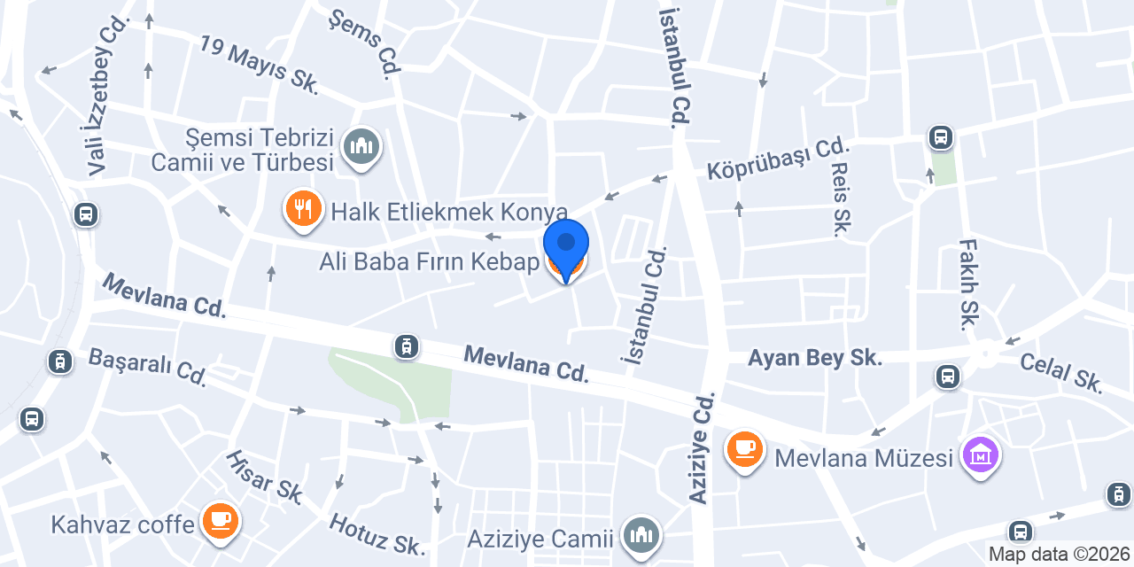 Ali Baba Fırın Kebap konumu