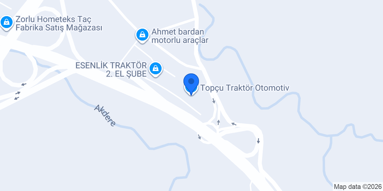 Topçu Traktör Otomotiv konumu
